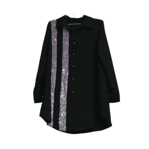 Shirt With Sequined Sides