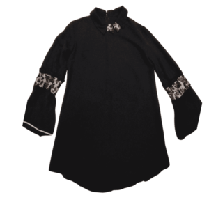 Shirt With Sequin Sleeve Detail With Collar
