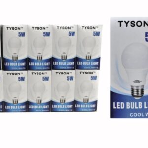 Tyson Globe Led 5W E27 Screw 10's