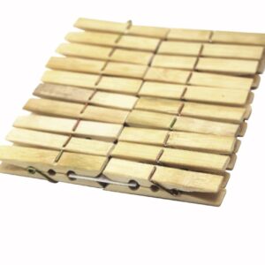 20 Piece Bamboo Clothes Pegs