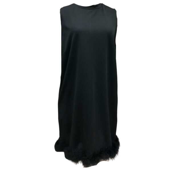 Dress Feather Detail On Hem
