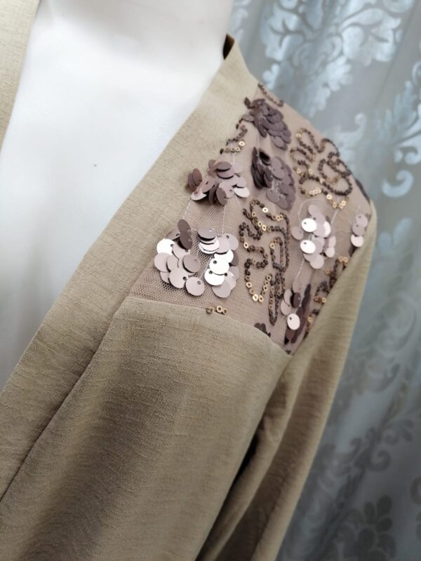 Lightweight Jacket/Coat Sequin and Drawstring - Image 2