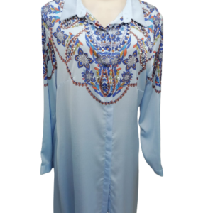 Shirt Bottom Down and Pearl Work