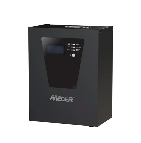 Mecer Inverter with LCD Display, Lead Acid / Lithium Battery Compatible and Built-in MPPT Module - Image 2