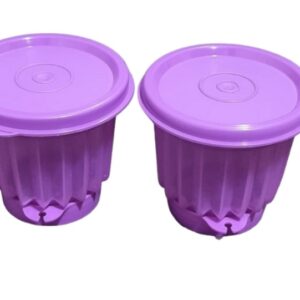 Tupperware Vintage Purple Mini Snack Containers Set of 2