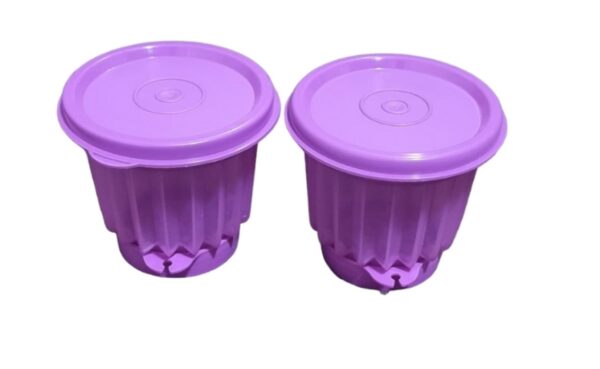 Tupperware Vintage Purple Mini Snack Containers Set of 2