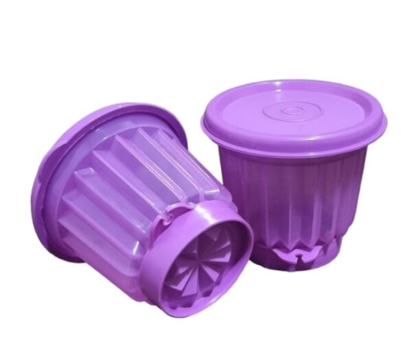 Tupperware Vintage Purple Mini Snack Containers Set of 2 - Image 2