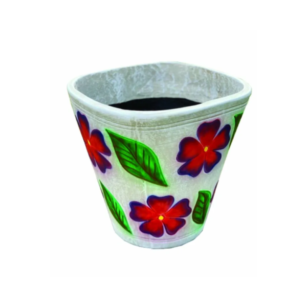 Potstory Red And Green Fern Vase