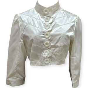 Cream Shrug with Buttons