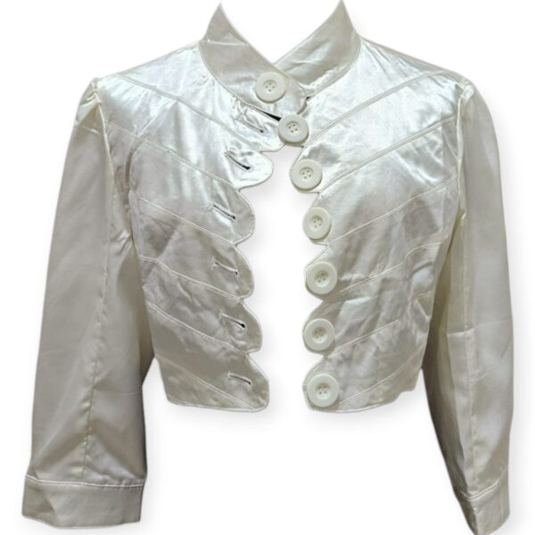 Cream Shrug with Buttons - Image 2