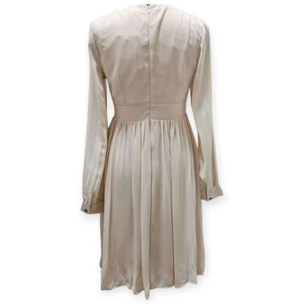 Cream Chiffon Stud & Stone Detail Dress - Image 3