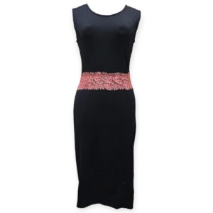 Black Dress with Pink lace