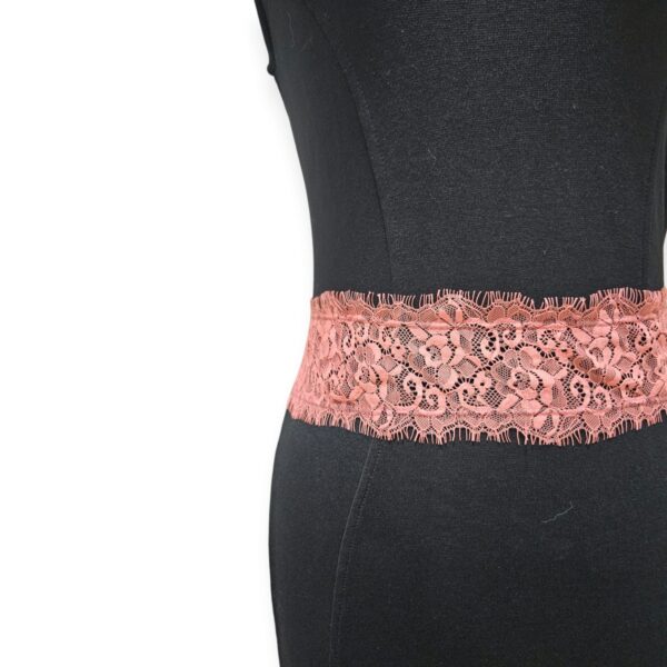 Black Dress with Pink lace - Image 2