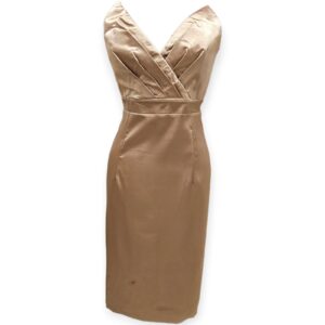 Gold Satin Dress