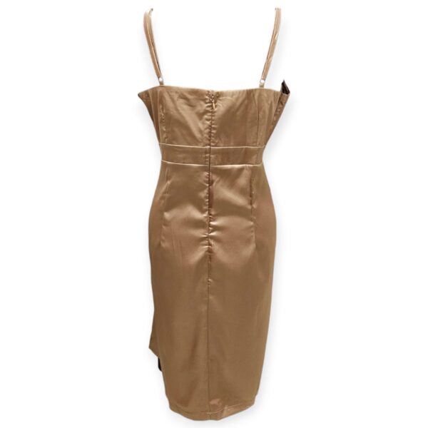 Gold Satin Dress - Image 2