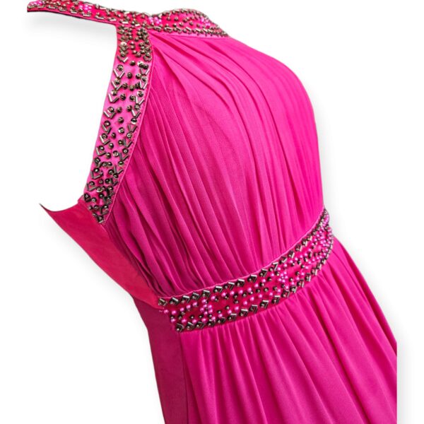 Shocking Pink Dress with Stone Detail - Image 3