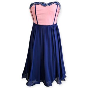 Pink & Navy Party Dress