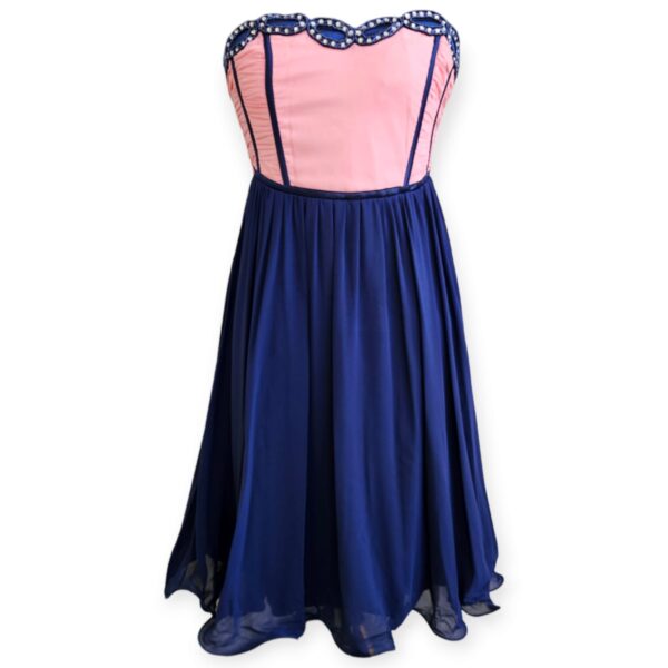 Pink & Navy Party Dress