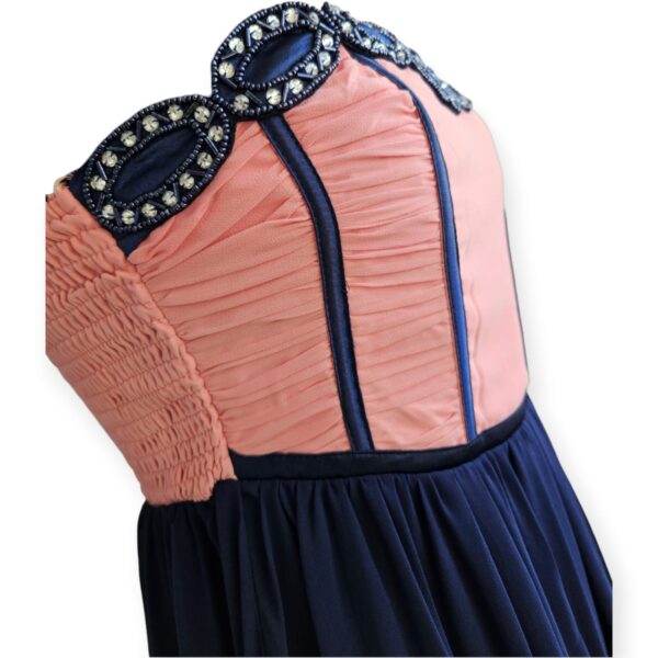 Pink & Navy Party Dress - Image 2