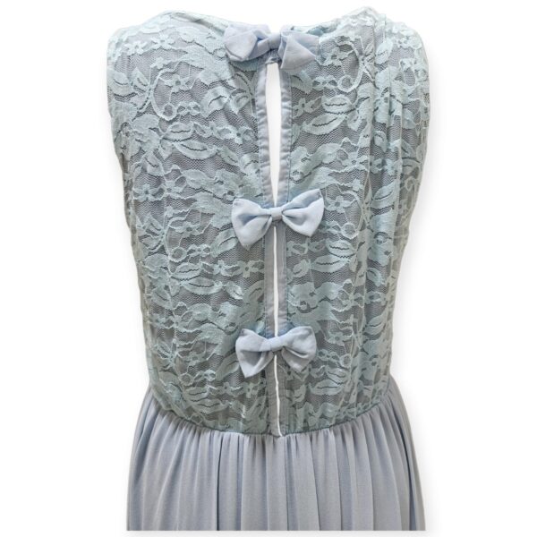 Blue Mist - Lace Top, Chiffon Bottom Dress - Image 4