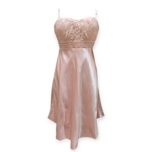 Peach Satin Dress