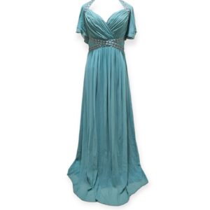Long Seige Dress with Stud Detail
