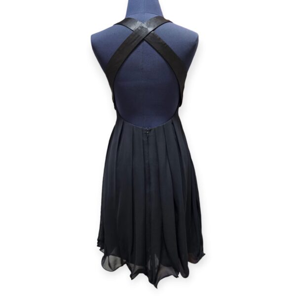 Black Chiffon Dress with gold sequins - Image 3