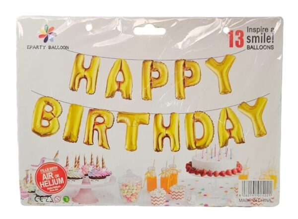 Happy Birthday Letters Foil Balloon - Image 6