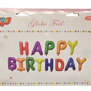 Happy Birthday Letters Foil Balloon - Rainbow