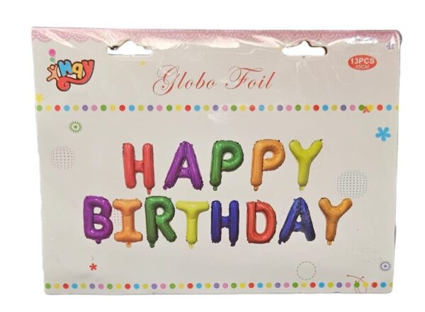 Happy Birthday Letters Foil Balloon - Image 5