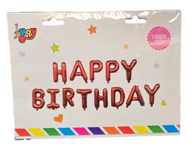 Happy Birthday Letters Foil Balloon - Image 4