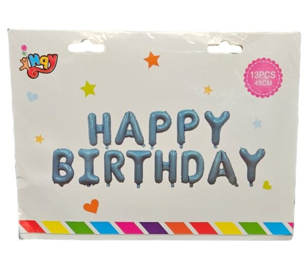 Happy Birthday Letters Foil Balloon - Image 3