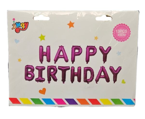 Happy Birthday Letters Foil Balloon
