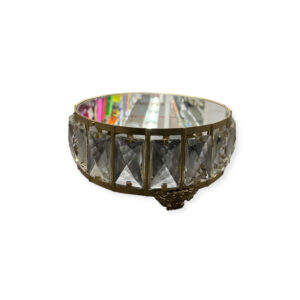 Mirror Table Stand with  crystal beads