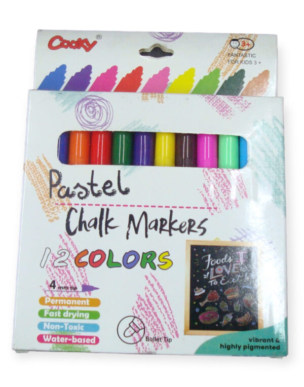 12pc Cooky color Pastel Chalk Markers