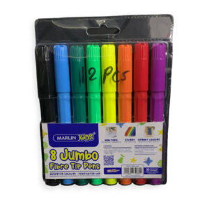 8-Piece Jumbo Marlin Fiber Tip Pen Set