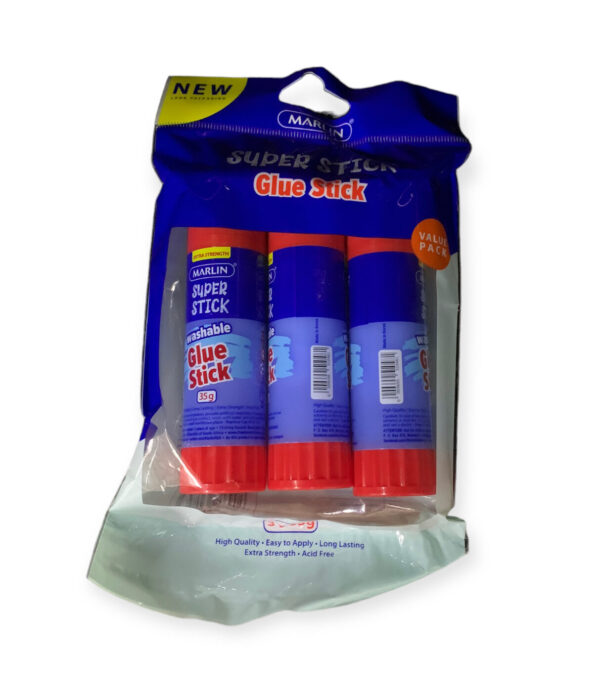 3 pack Marlin  Glue Stick washable glue stick