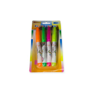 4-Pack Fluorescent Highlighters