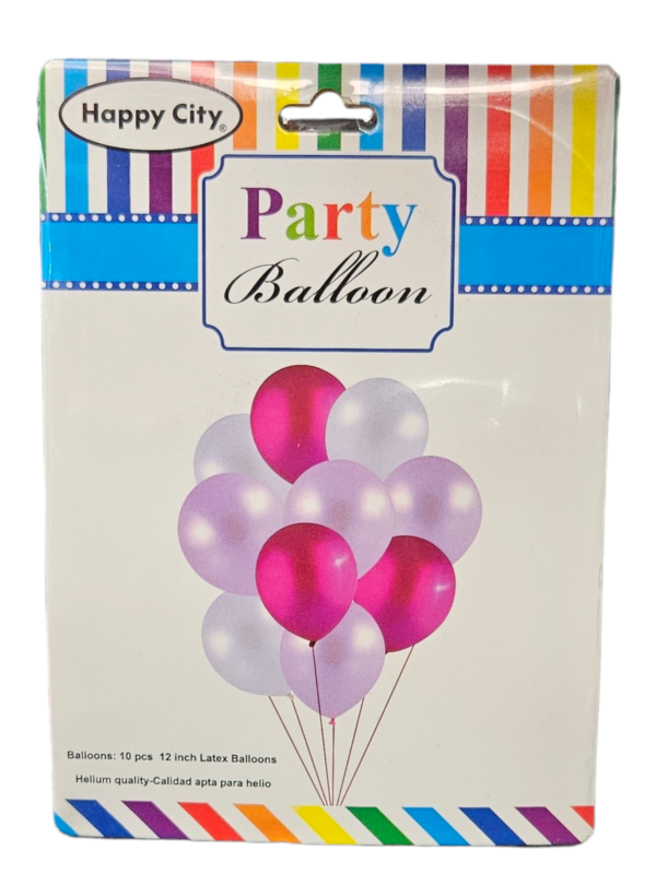 10pc Latex helium Party Balloons - Image 3