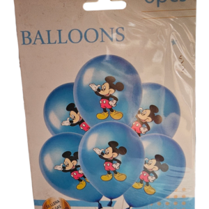 6pc Mickey Mouse Balloon - Blue