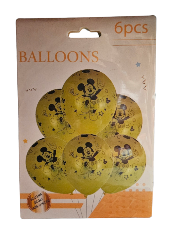 6pc Mickey Mouse Balloon - Image 2