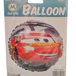 Lighting McQueen Round Foil Balloon