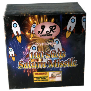 New Years 100 Shot 08" Saturn Missile Firework