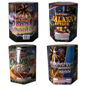 19 Shot 12" Assorted New years Fireworks