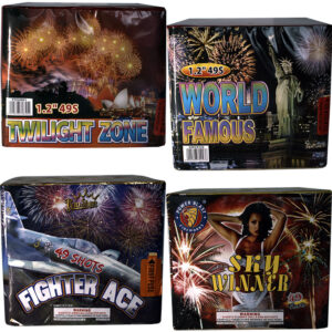 49 Shot Fighter Ace Square 1.2 New Years Firework