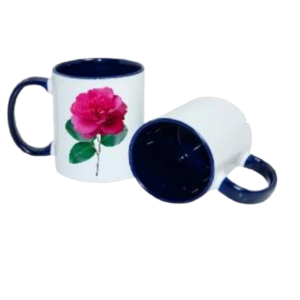 Personalized Tea Mugs - Pink Rose