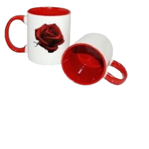 Personalized Tea Mugs - Red Rose