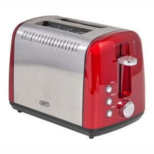 DEFY TOASTER 2SLICE RED