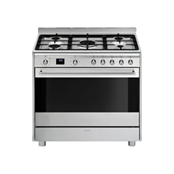 Smeg 90cm Stainless Steel Cooker With Gas Hob