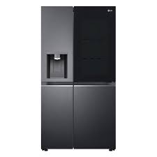 LG 611L Matte Black Side-by-Side Fridge